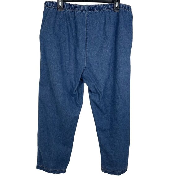Kim Rogers Women Denim Pull On Elastic Waistband Jeans Size 16WS - Picture 2 of 6